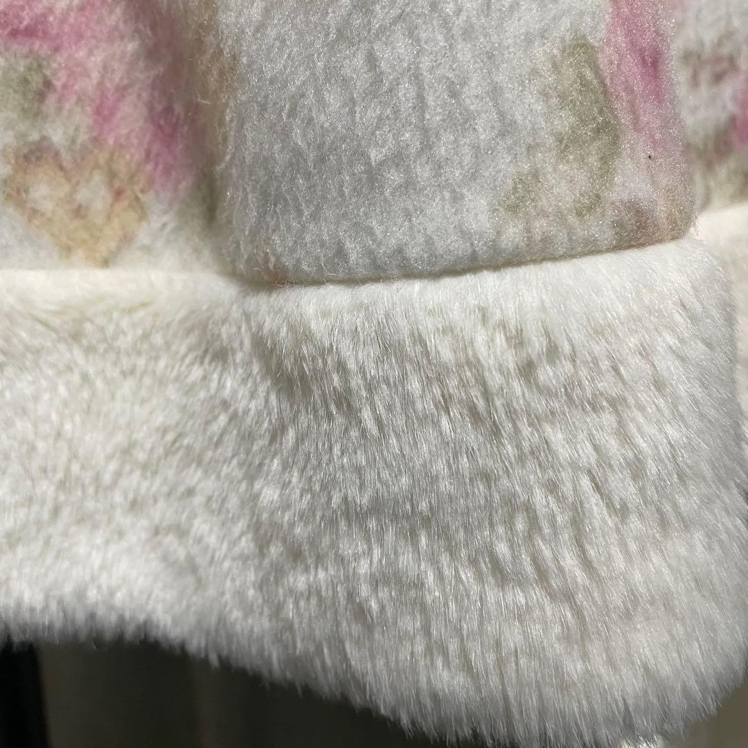 リズリサ フード付きポンチョ 花柄 リボン フェアリーグランジ