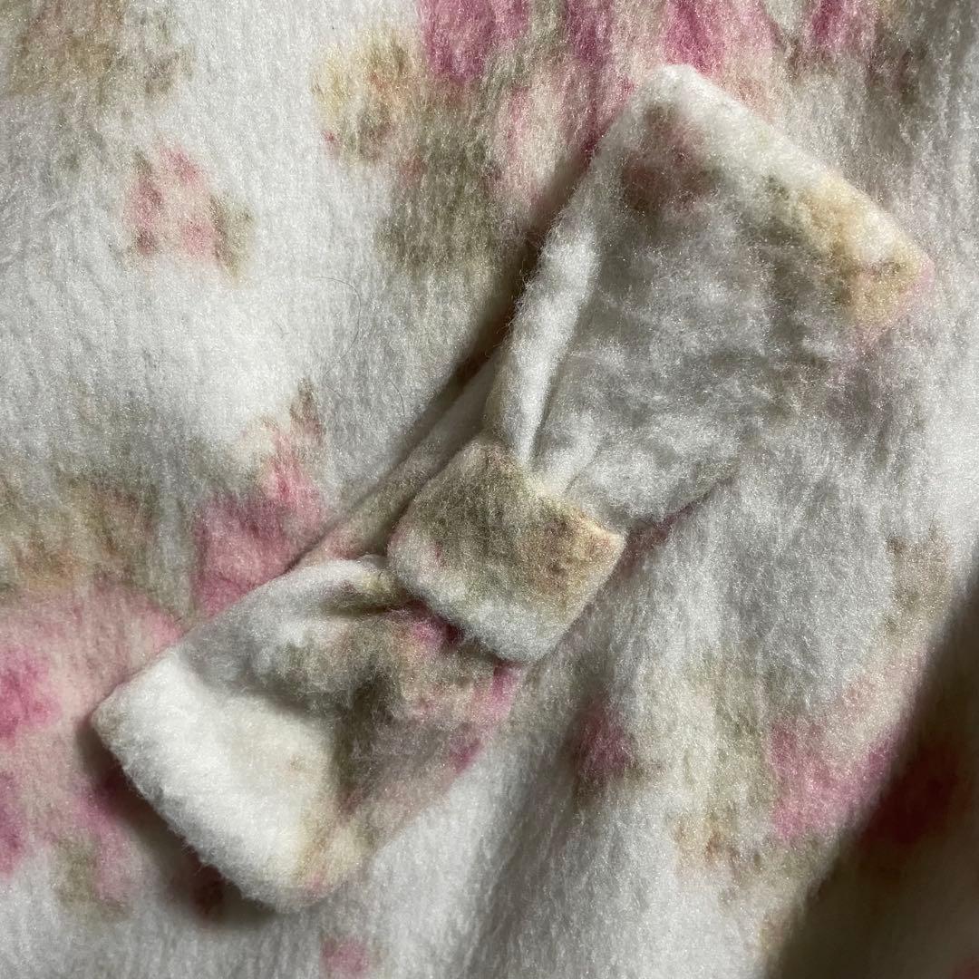 リズリサ フード付きポンチョ 花柄 リボン フェアリーグランジ