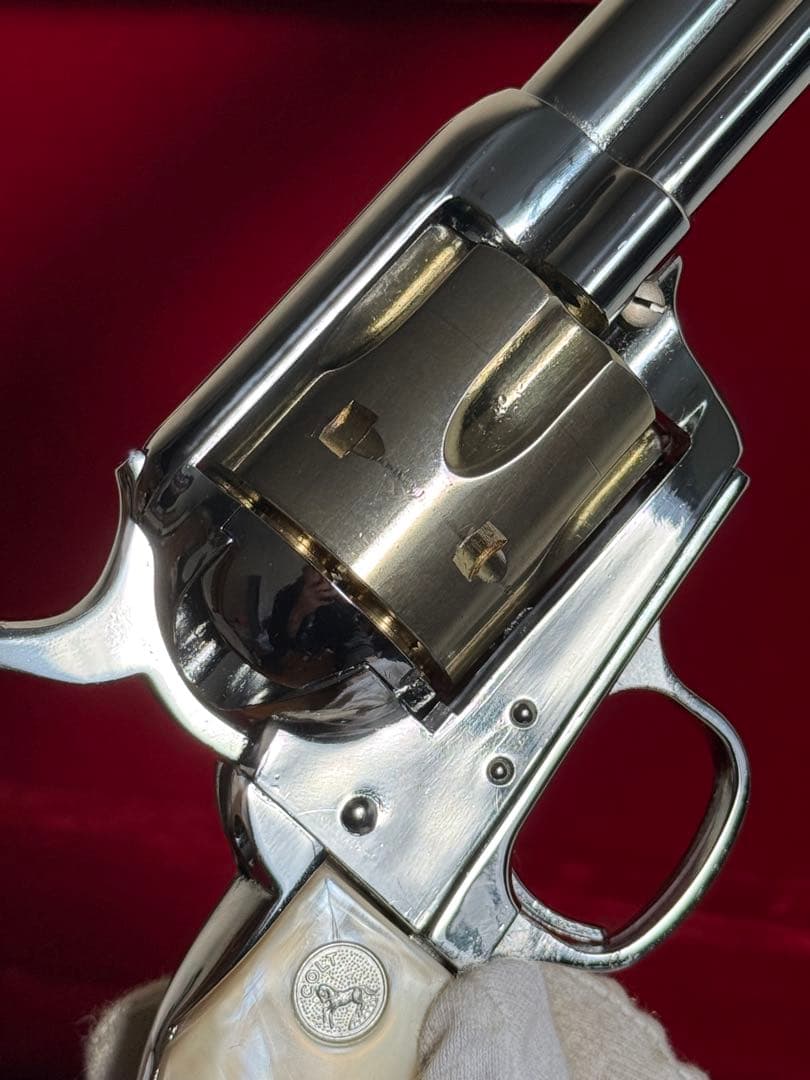 木製化粧箱付 HWS ハートフォード コルト SAA オールシルバー モデルガン