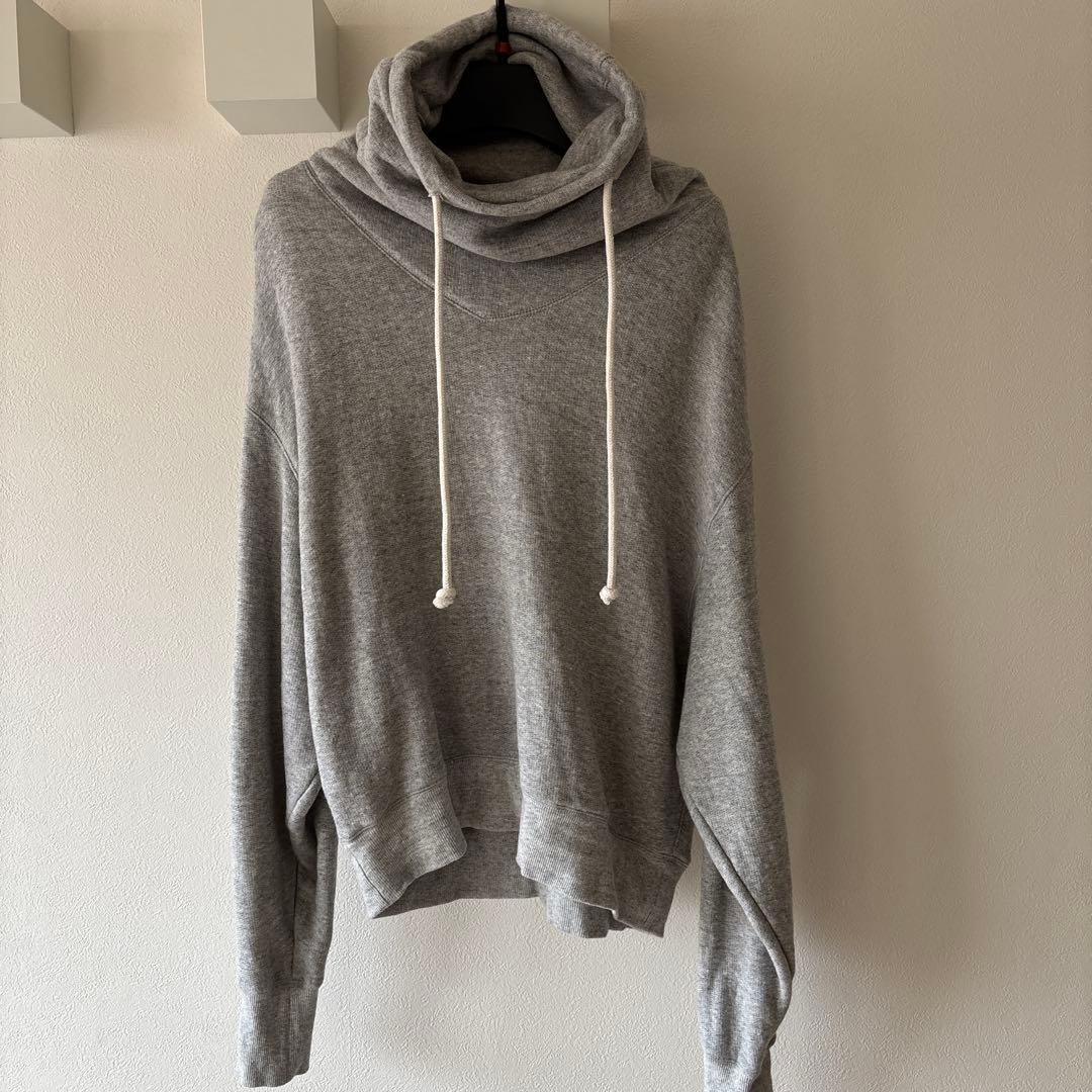 年末値下げcafuné フード付きグレー トレーナー 38 カフネ 今期秋冬