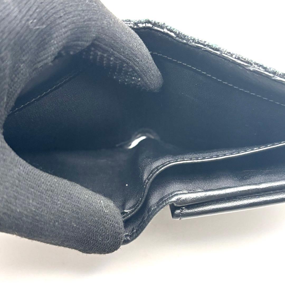 ディオール 二つ折り財布 オブリーク ジャガード トロッター キャンバス グレー