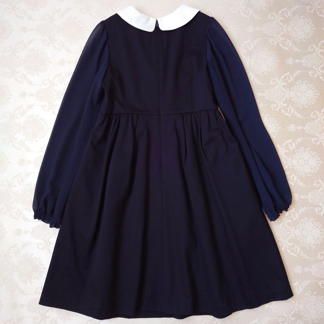 TOCCA　トッカ　ワンピース　ネイビー　リボン　フォーマル　卒業式　150