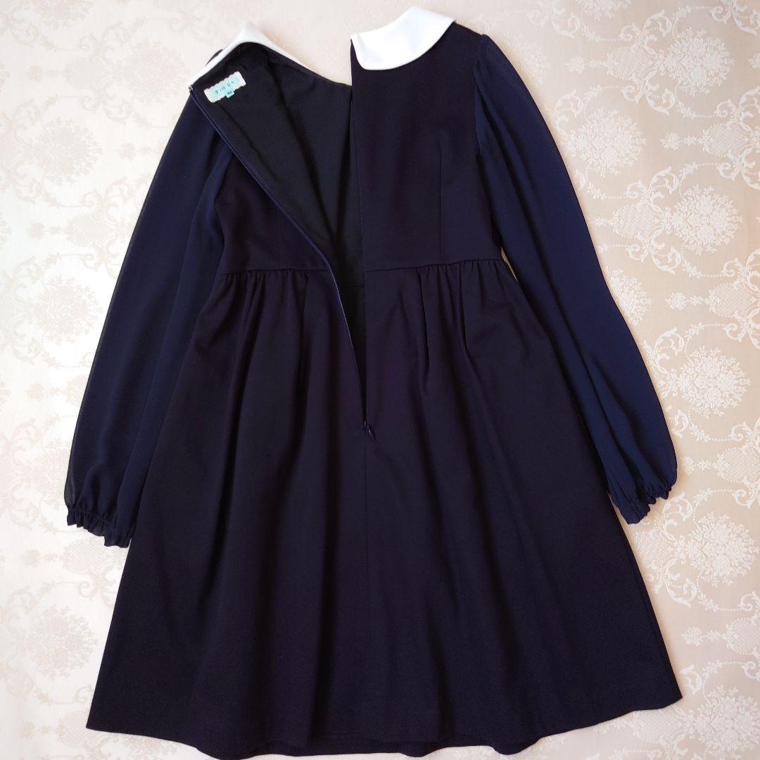 TOCCA　トッカ　ワンピース　ネイビー　リボン　フォーマル　卒業式　150