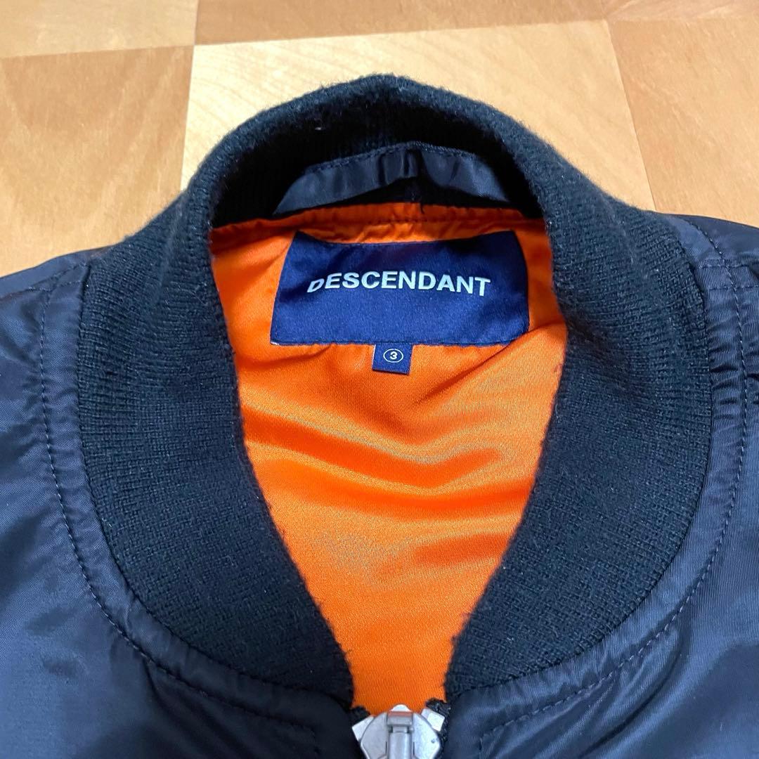 ✅レアDESCENDANT/MA-1-M NYLON JACKET黒L