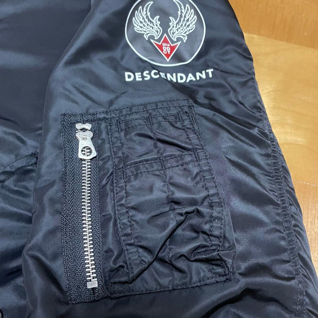 ✅レアDESCENDANT/MA-1-M NYLON JACKET黒L