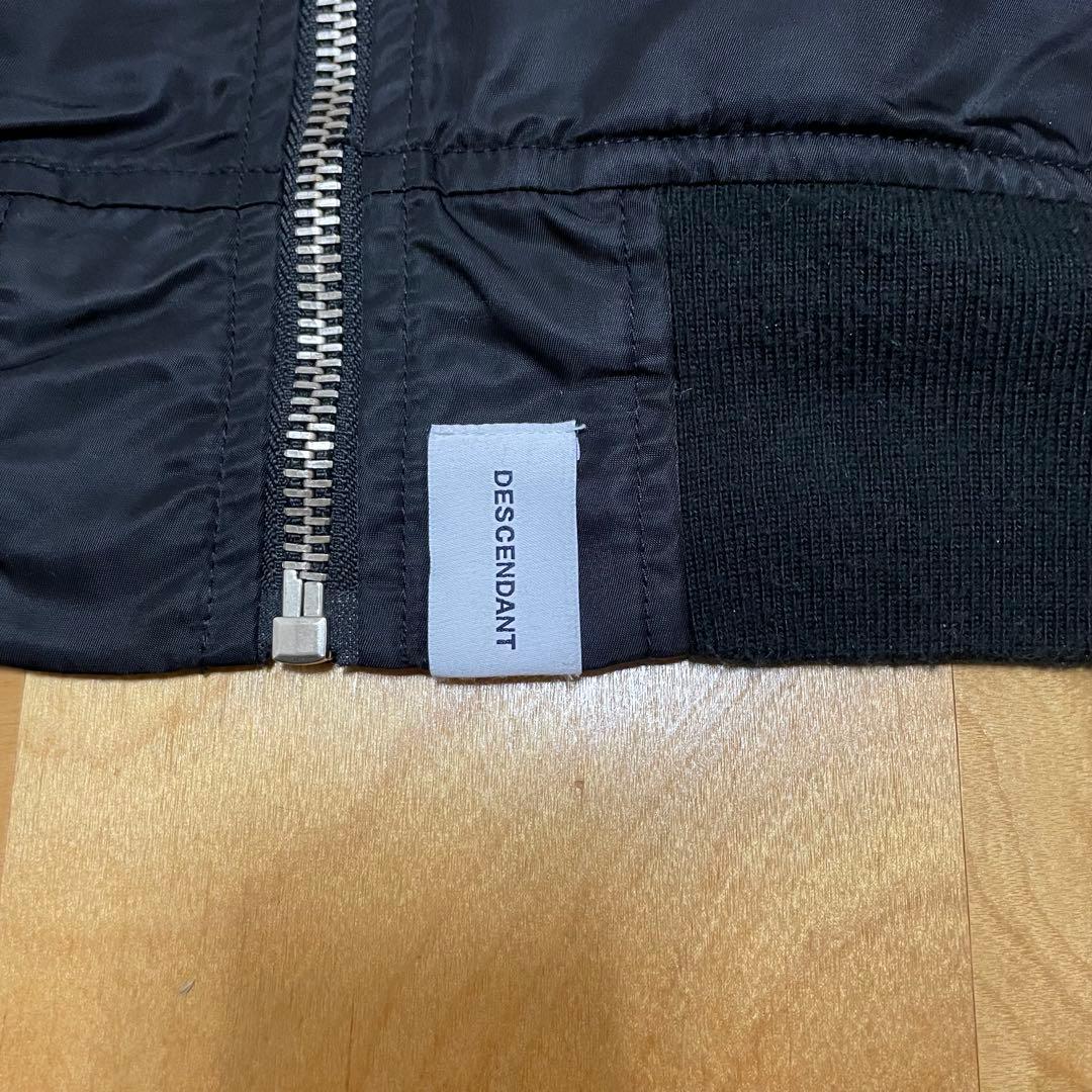 ✅レアDESCENDANT/MA-1-M NYLON JACKET黒L
