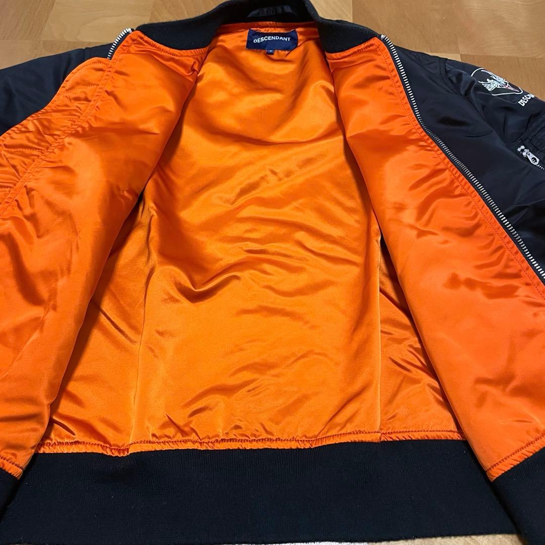 ✅レアDESCENDANT/MA-1-M NYLON JACKET黒L