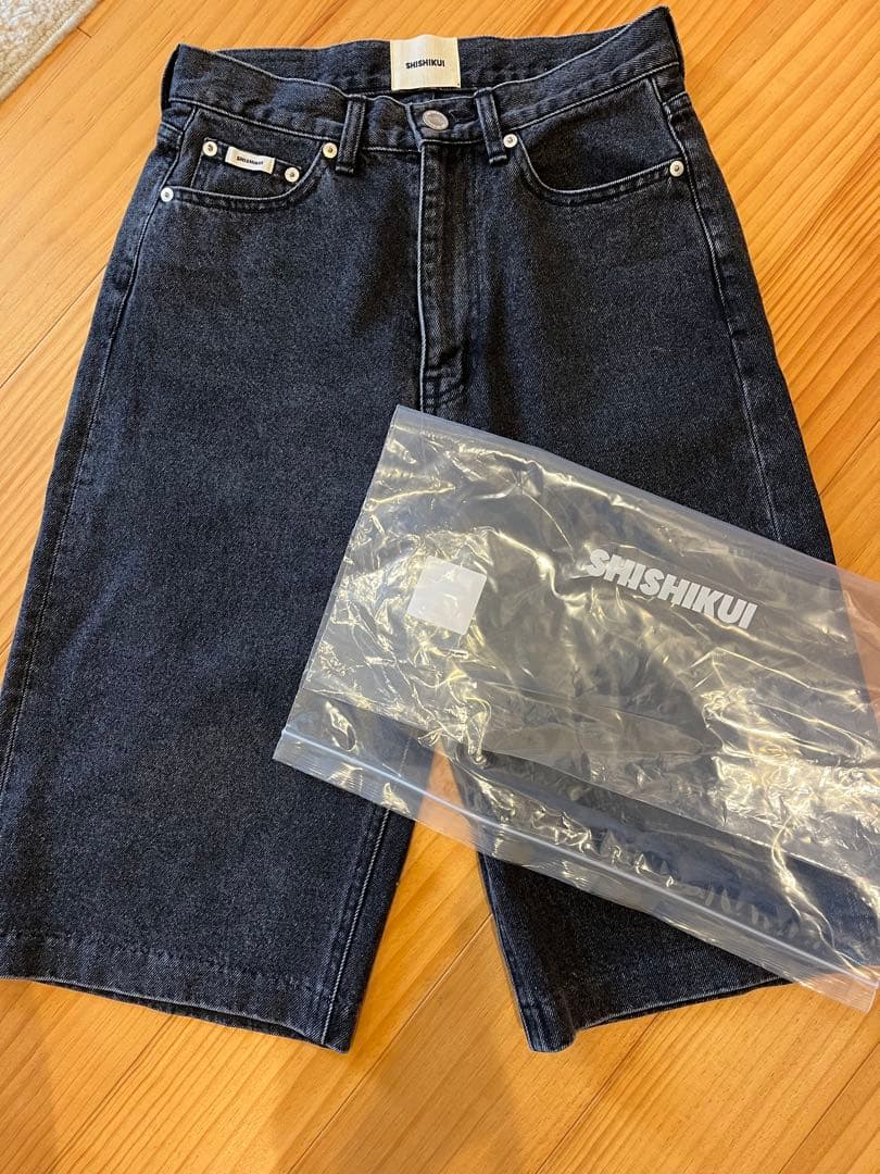 shishikui harf jean/black 23 シシクイ　ハーフジーン