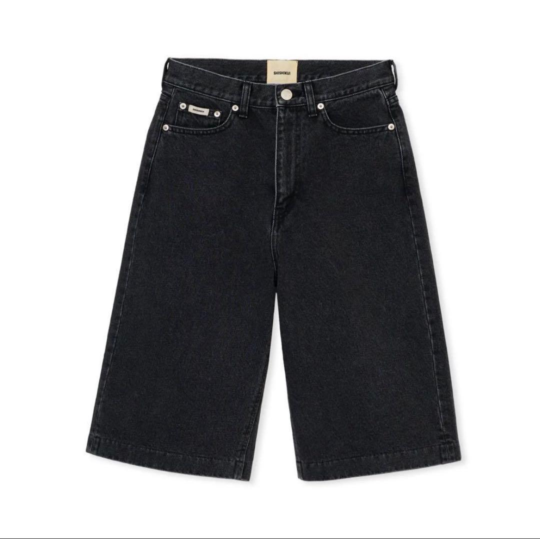 shishikui harf jean/black 23 シシクイ　ハーフジーン
