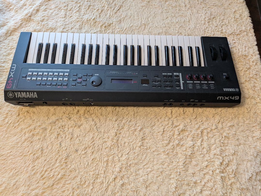 極美品★YAMAHA MX49 シンセサイザー　ソフトケース・アダプタ・説明書
