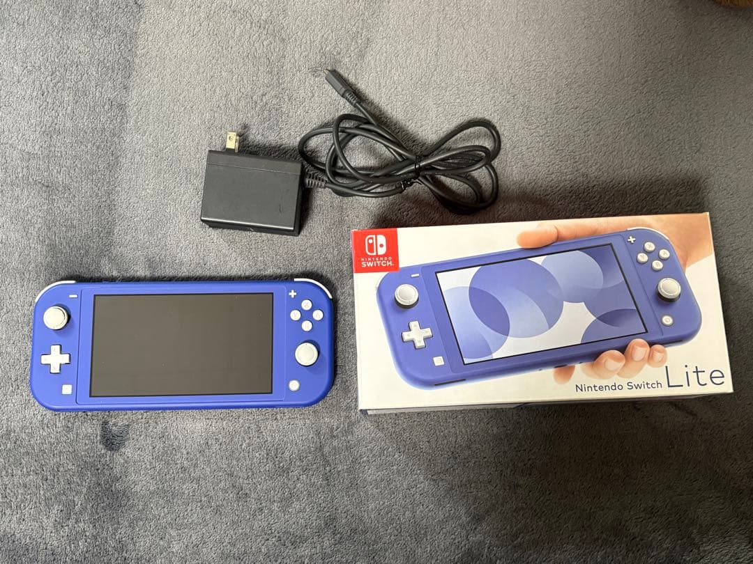 Nintendo Switch Lite ブルー 箱、ACアダプター付き
