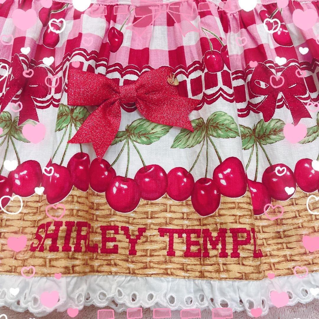 シャーリーテンプル❤️チェリーバスケット❤️ワンピ❤️チェック❤️メゾピアノ❤️カーデ❤️赤