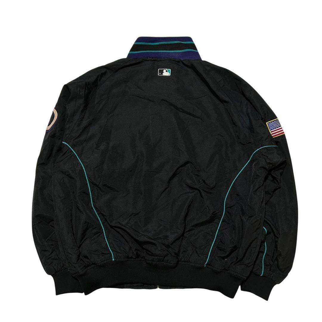 90s〜00s　MLB ダイヤモンドバックス マジェスティック スタジャン　 L