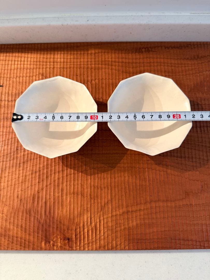 井山三希子　白　花　陶器　ボウル　小鉢　2個セット