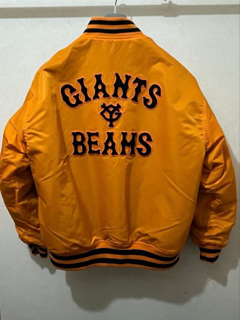 ★新品未使用★ 読売巨人 GIANTS x BEAMS　MA-1 size L
