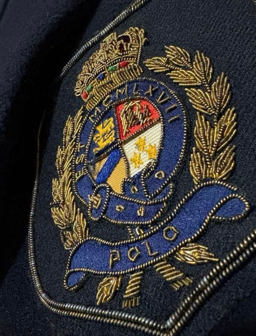 希少　RALPH LAUREN ウール100% ジャケット M ネイビー