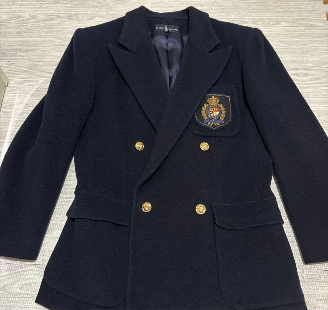 希少　RALPH LAUREN ウール100% ジャケット M ネイビー