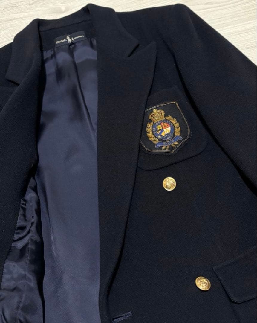 希少　RALPH LAUREN ウール100% ジャケット M ネイビー