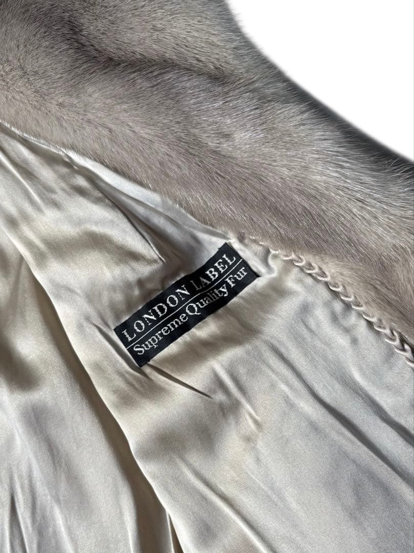 LONDON LABEL ミンク 毛皮 高級ロングコート M相当