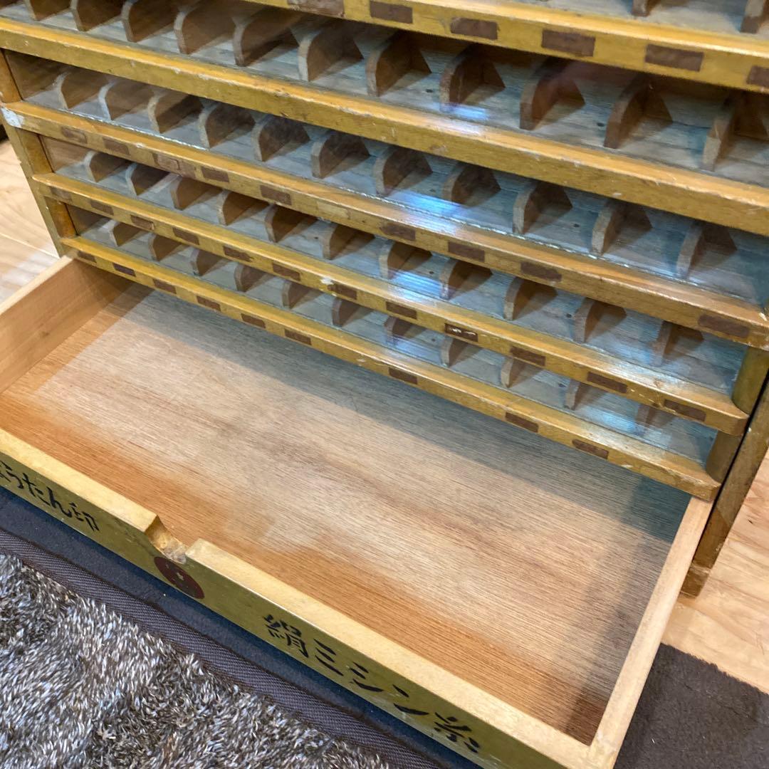 ひょうたん印絹ミシン糸　引き出し収納　レトロ