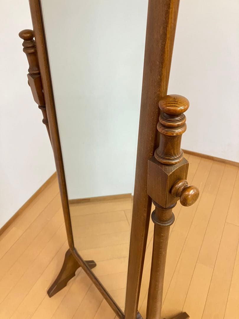 カリモク　コロニアル　姿見　ミラー　ヴィンテージ