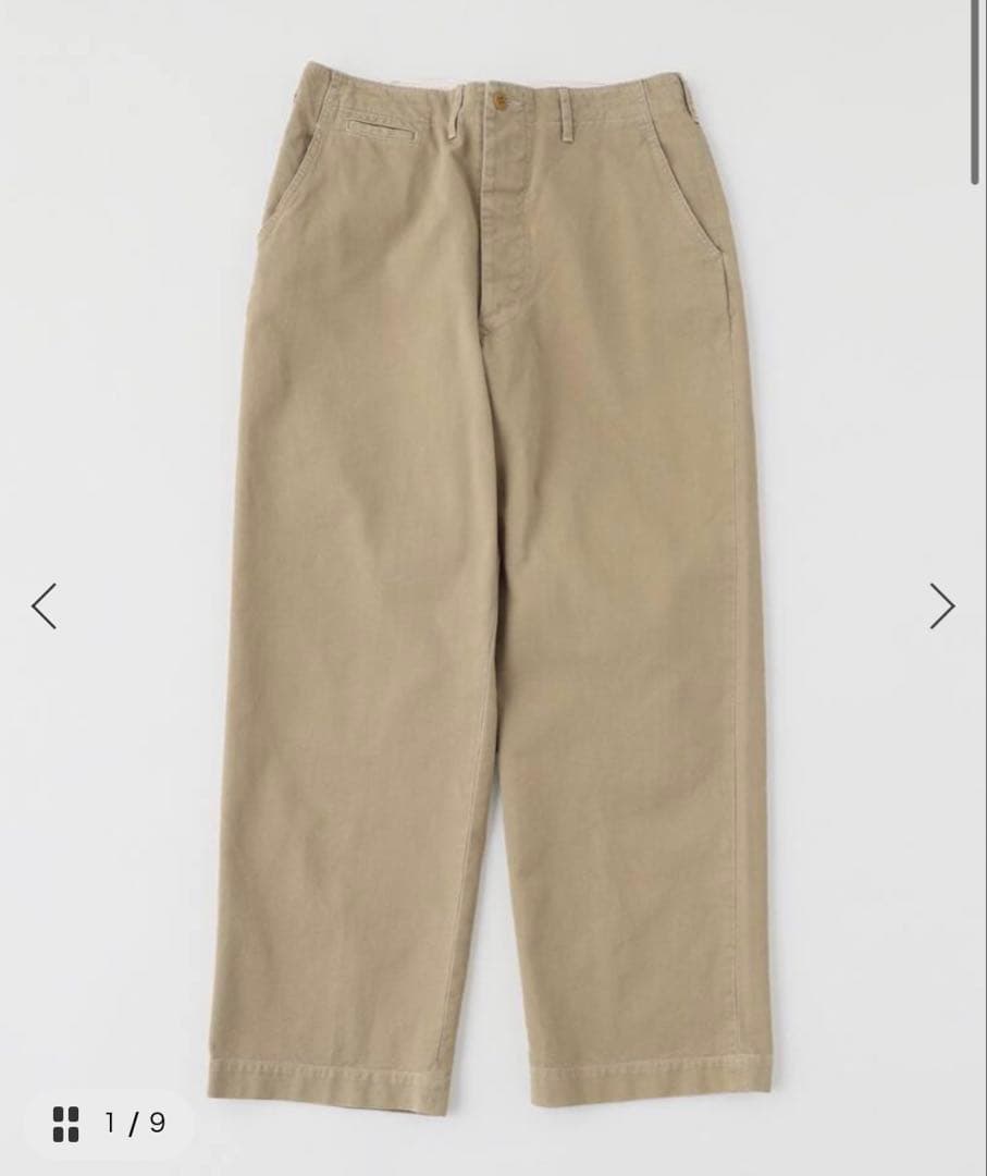 CIOTA スビンコットンウェポンチノパンツ ストーンウオッシュ サイズ4