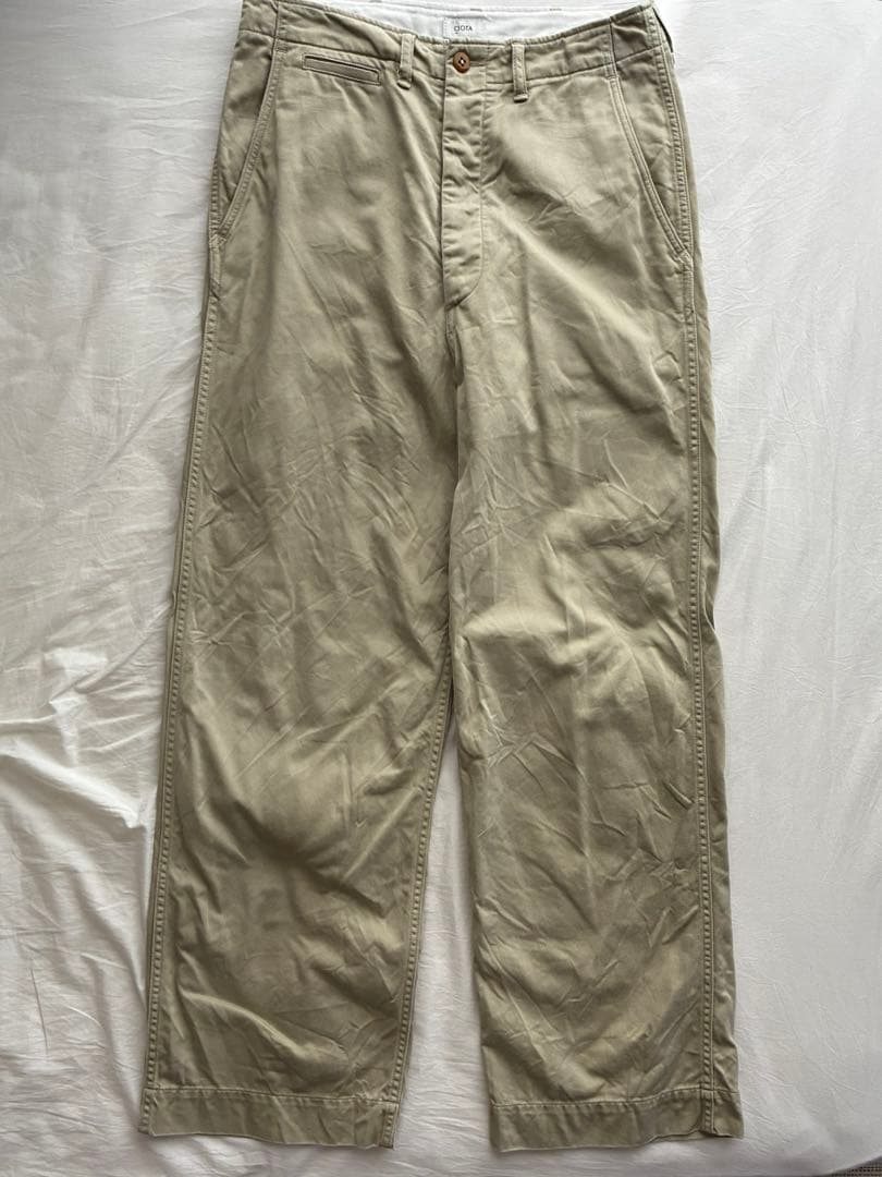 CIOTA スビンコットンウェポンチノパンツ ストーンウオッシュ サイズ4