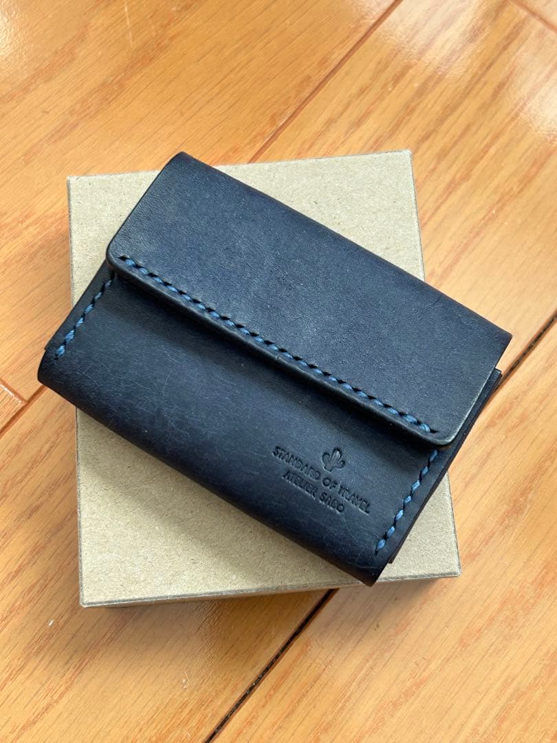 ATELIER SABO カードがたくさん入るミニ財布 ネイビー 【新品】