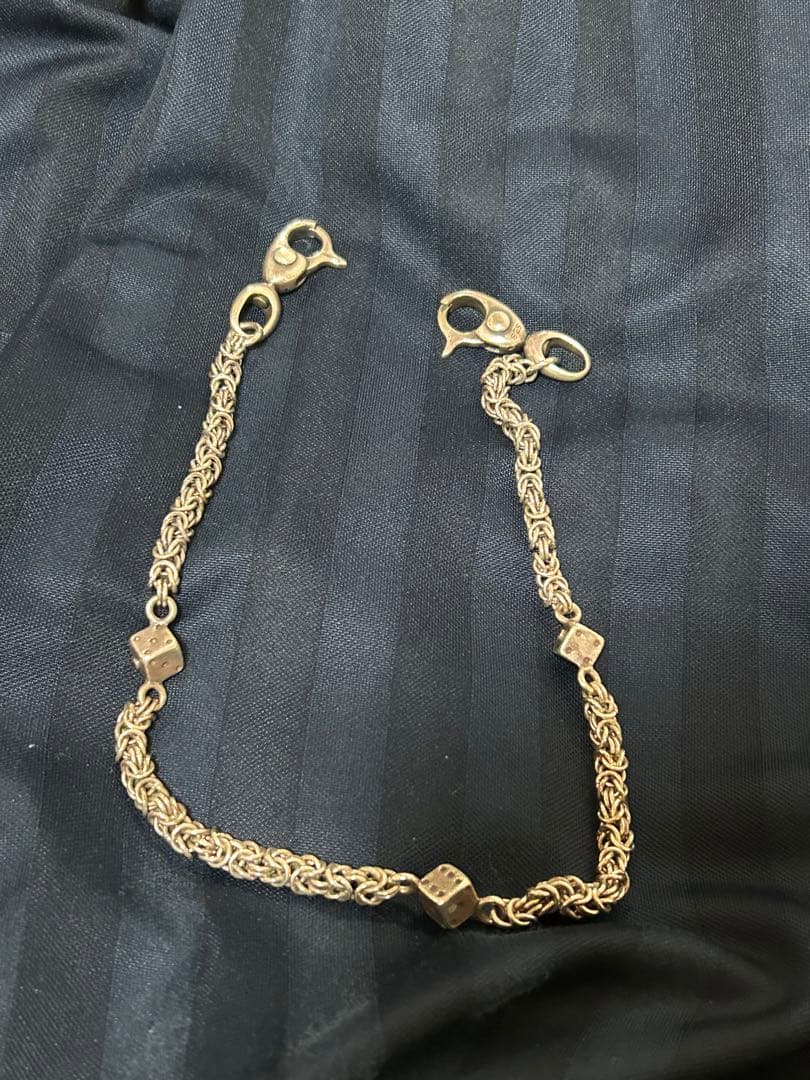 フラットヘッド編み込み ウォレットチェーン