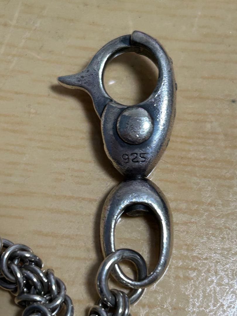 フラットヘッド編み込み ウォレットチェーン