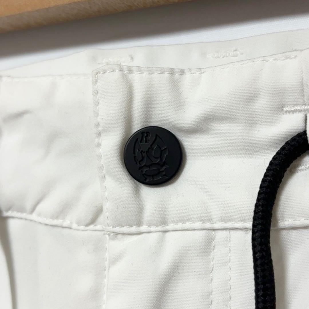 新品 ラッセルノ ゴルフ パイピング ライン ショーツ ホワイト L 5