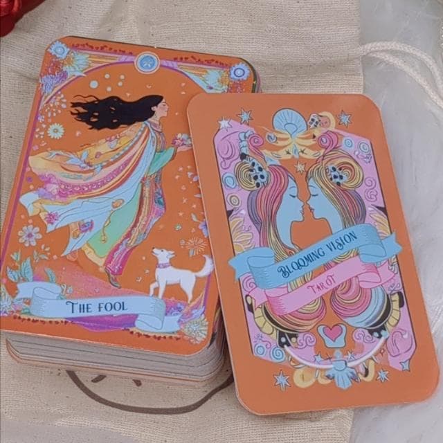 【正規品タロットカード】希少レア！鮮やかなパステルカラーの花×夢美麗アートデッキ