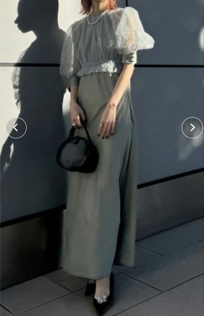 DOT TULLE SET FLARE DRESS　Мサイズ新品