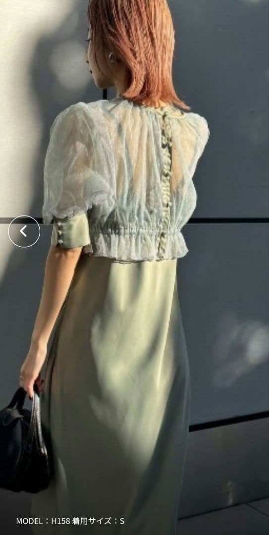 DOT TULLE SET FLARE DRESS　Мサイズ新品