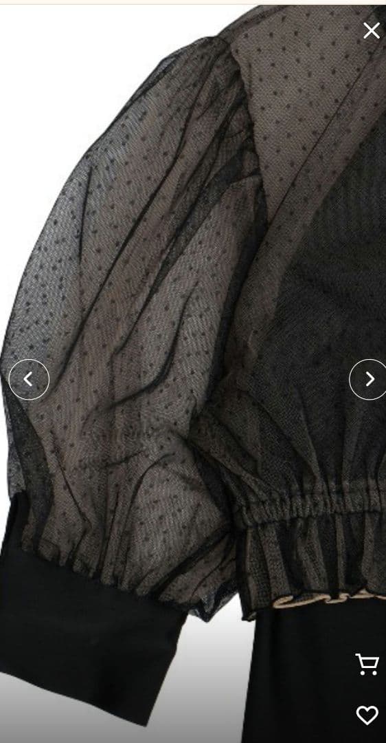 DOT TULLE SET FLARE DRESS　Мサイズ新品