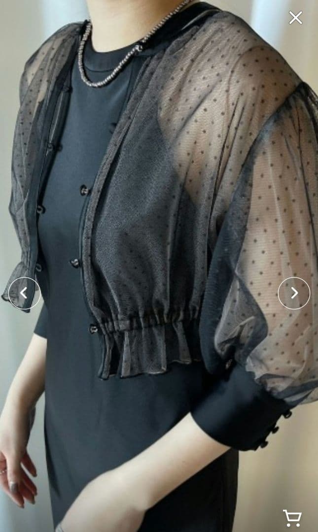 DOT TULLE SET FLARE DRESS　Мサイズ新品