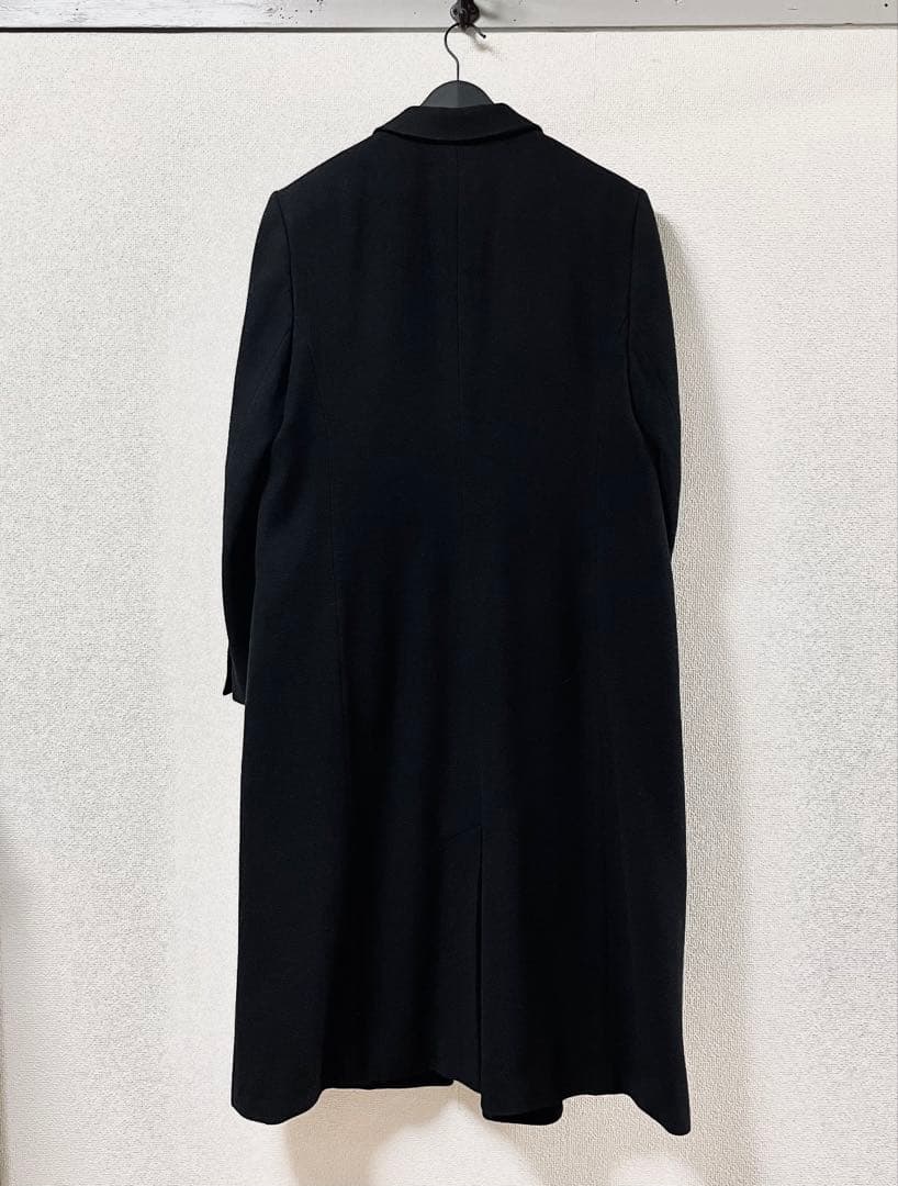 古着 canda 黒 ブラック ダブルブレスト ロングコート