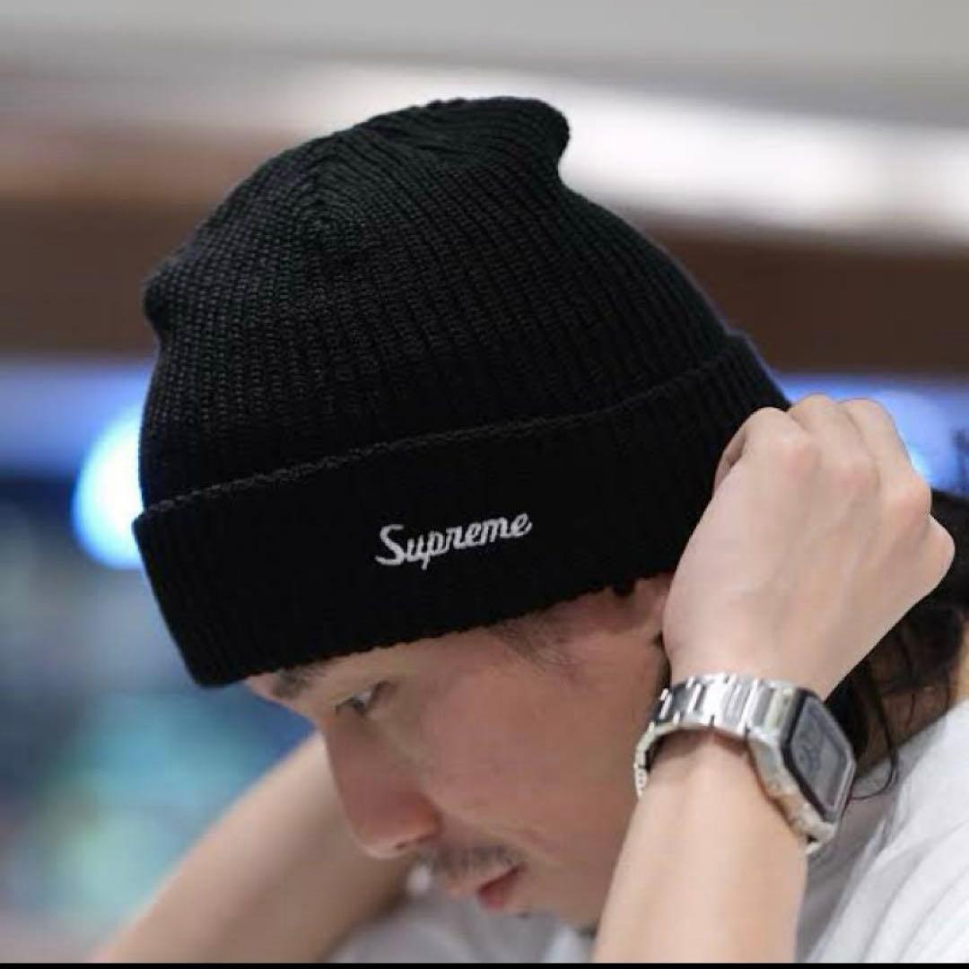 【新品】 Supreme 25FW Loose Gauge Beanie 黒