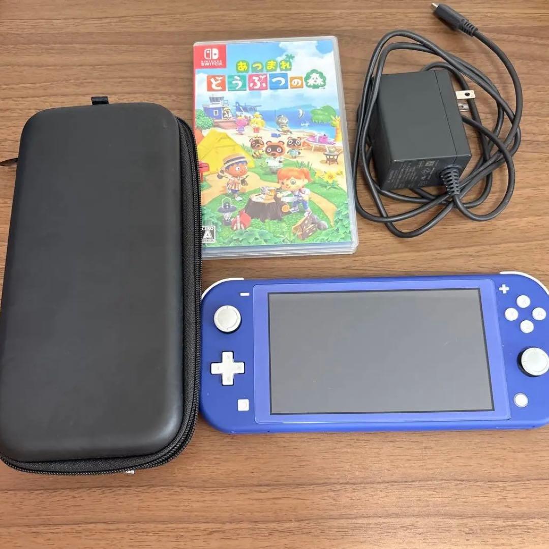 Nintendo Switch Lite ブルー 本体 充電器 ケースソフト付き
