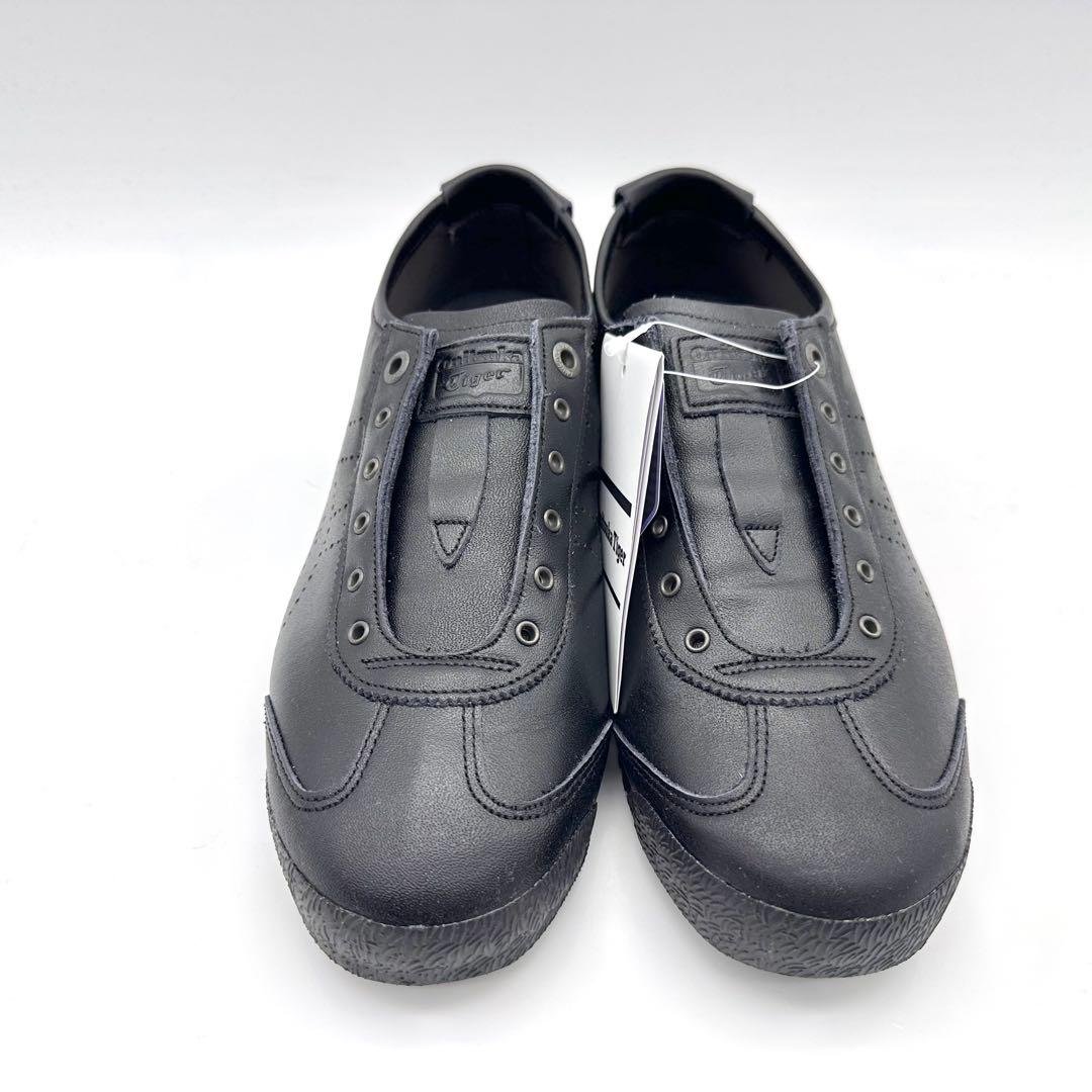 【未使用】オニツカタイガー メキシコ 66 SD スリッポン ブラック レザー