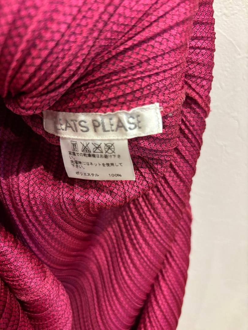 レッドピンク ノースリーブ ロングワンピース