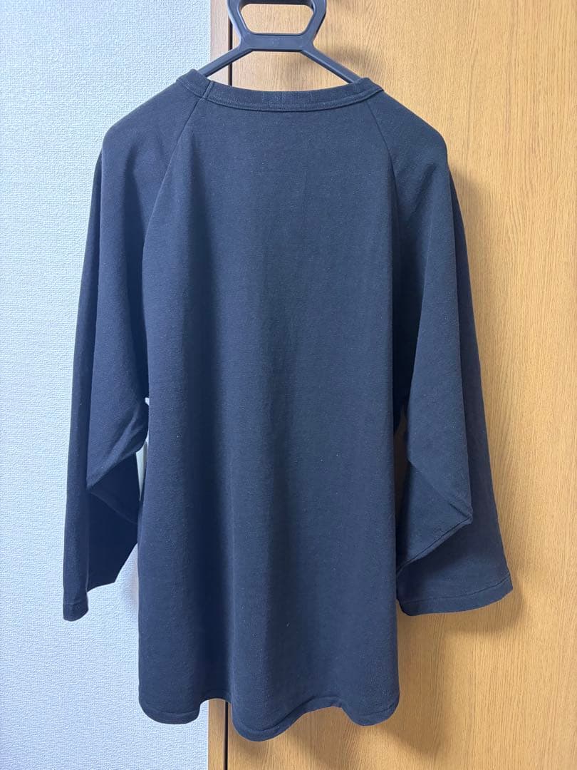 COMOLI コットンジャージ ベースボールTシャツ size 3