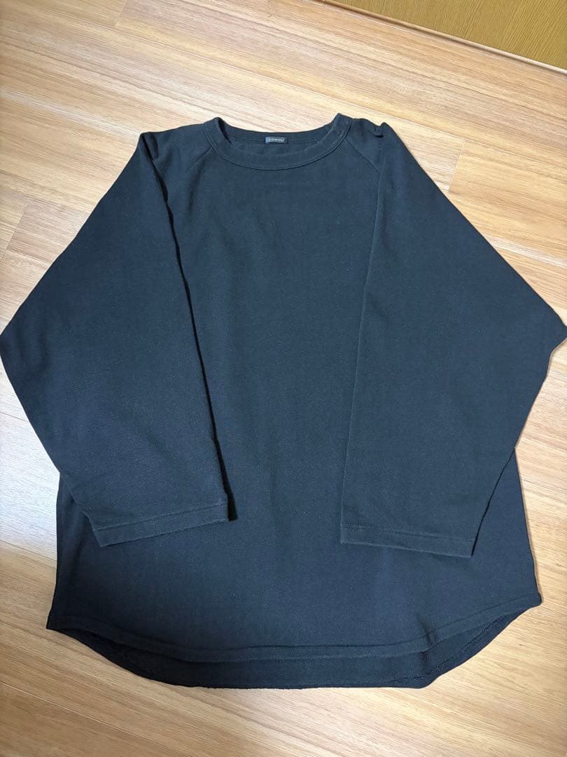 COMOLI コットンジャージ ベースボールTシャツ size 3