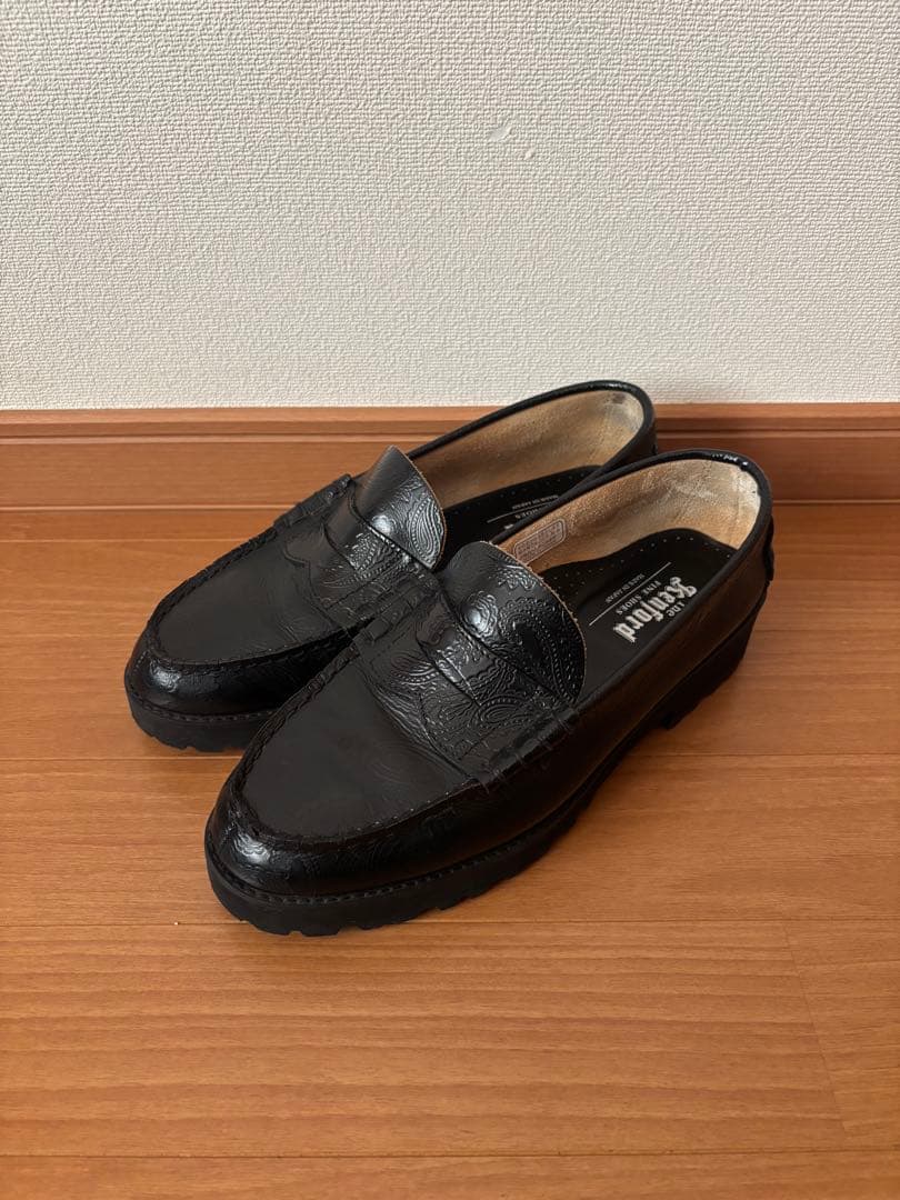 25cmケンフォードペイズリーローファーBLACK PAISLEY 【値下げ可】