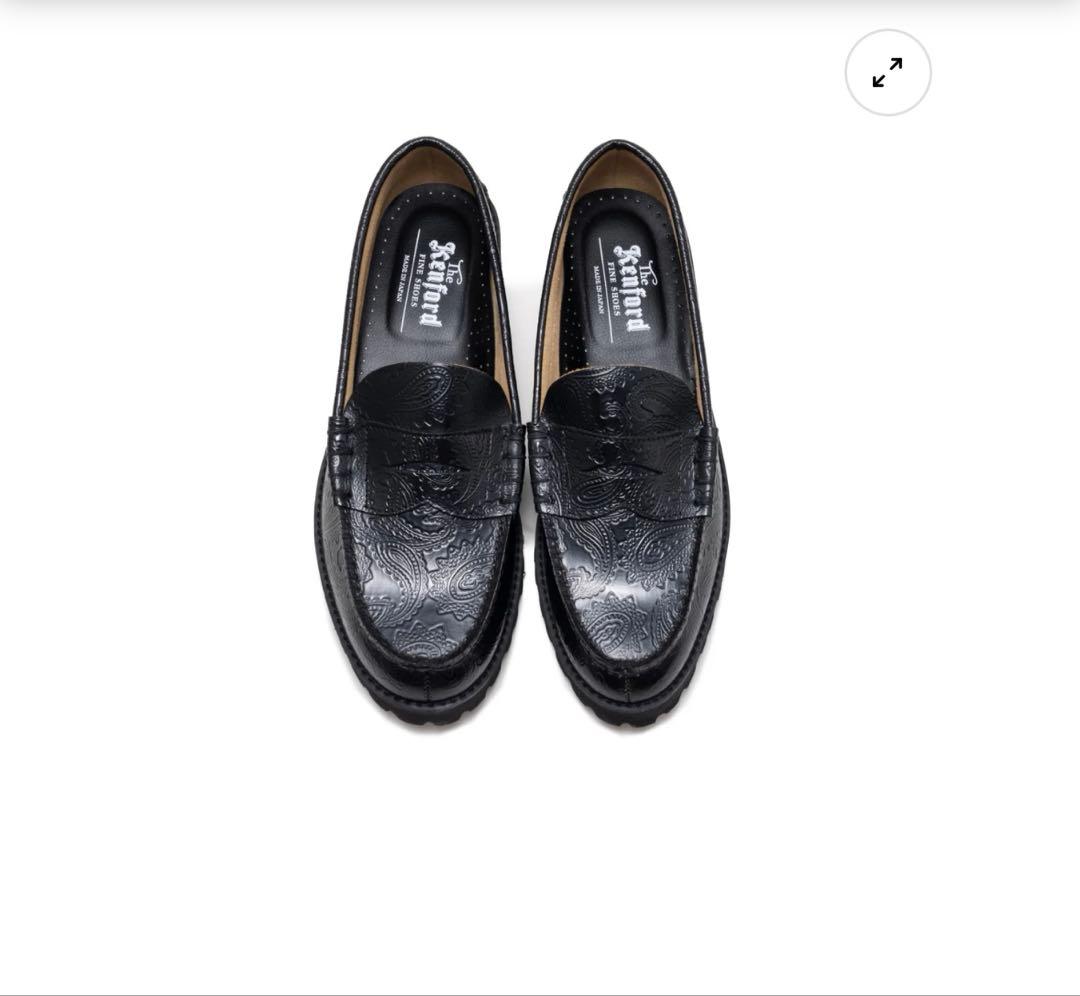 25cmケンフォードペイズリーローファーBLACK PAISLEY 【値下げ可】