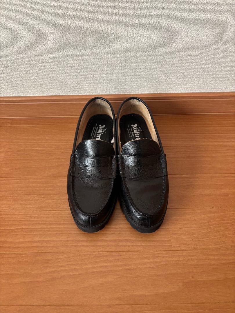 25cmケンフォードペイズリーローファーBLACK PAISLEY 【値下げ可】