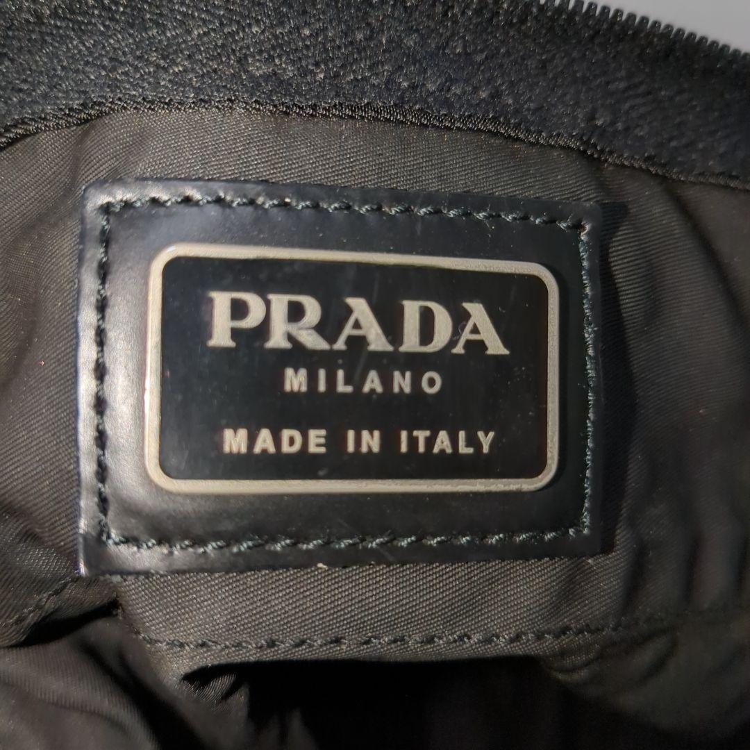 PRADA ボストンバッグ 2way ブラック 三角ロゴ テスートナイロン 鍵