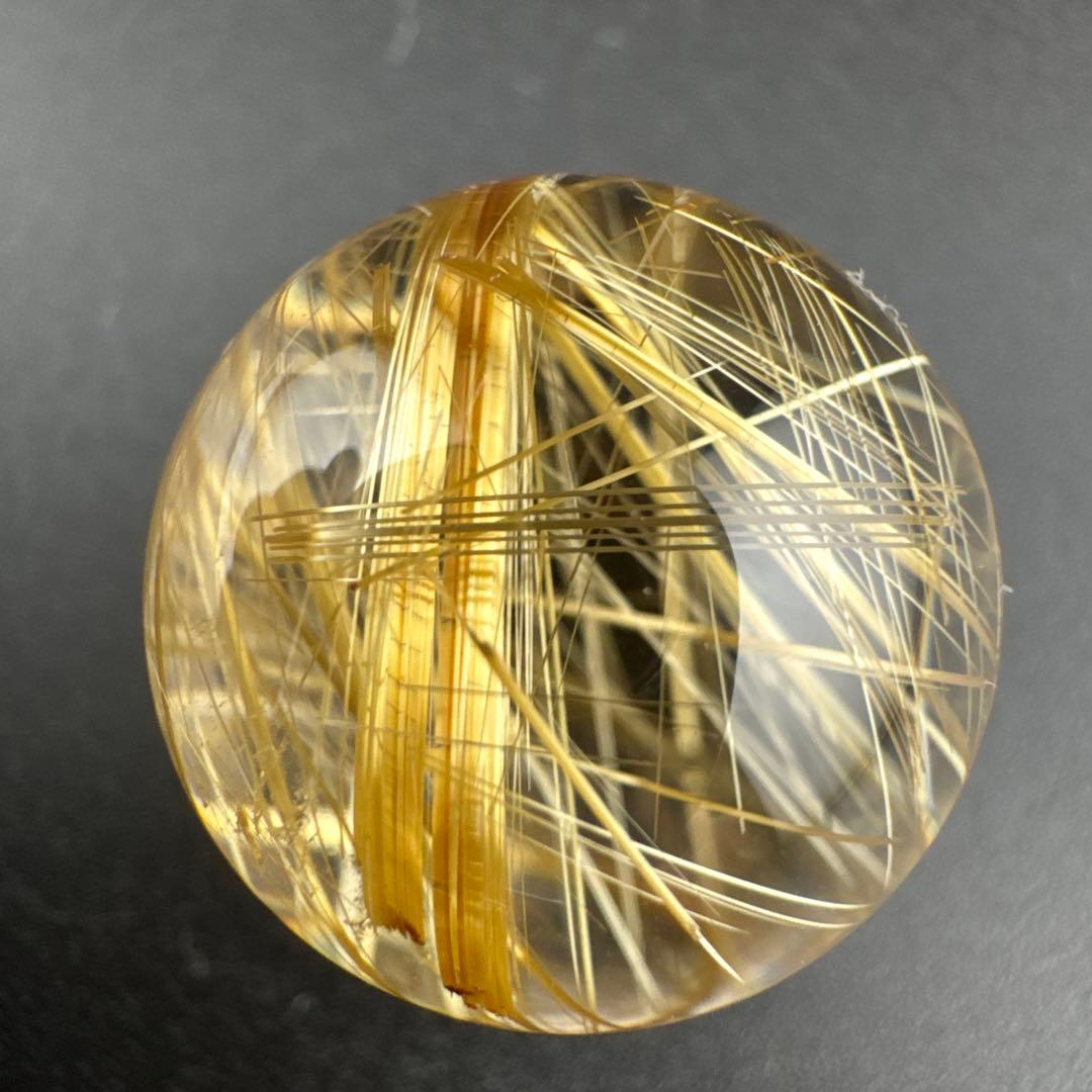 M-3 タイチンルチル丸玉　19.5mm