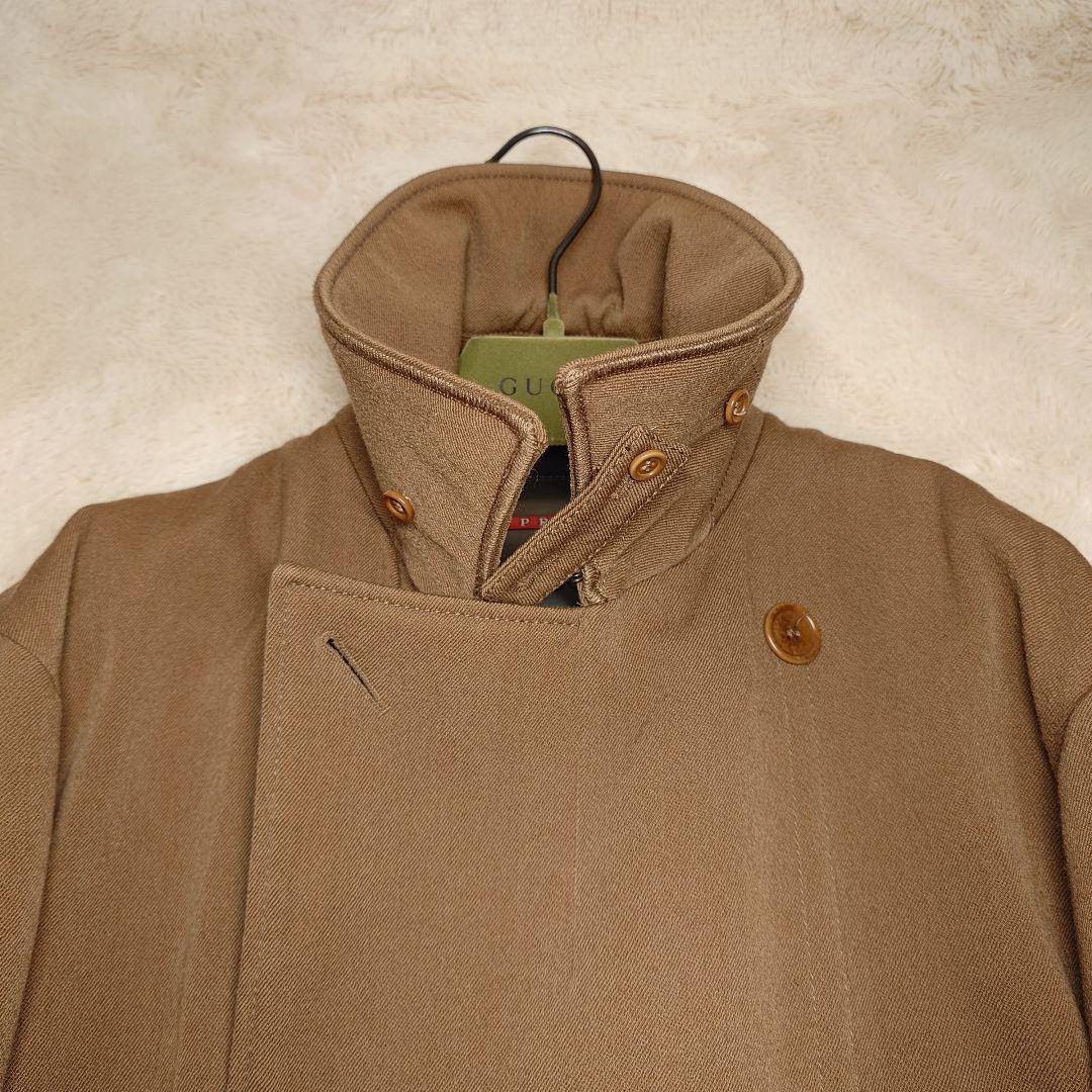 希少 PRADA SPORT 00s Pコート ウールコート メタルボタン