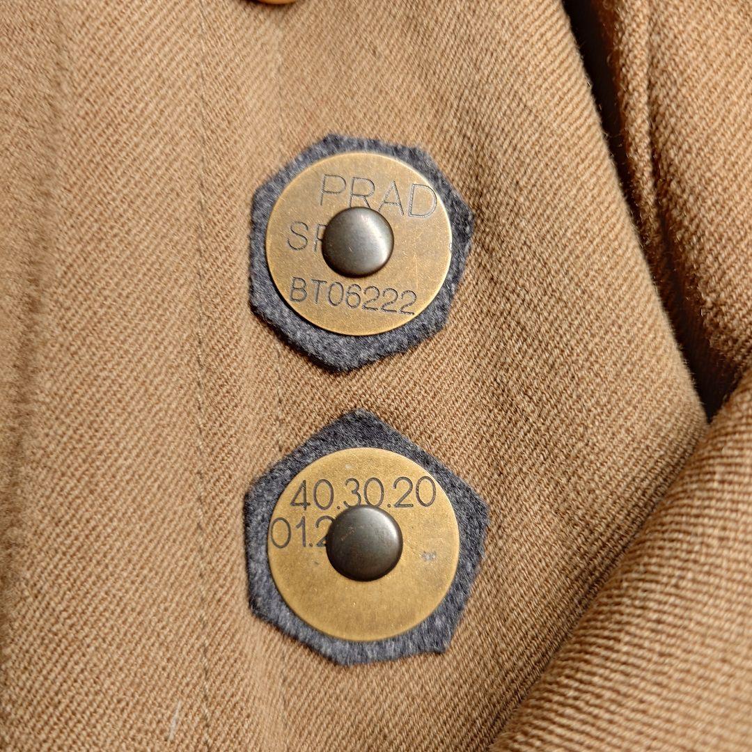 希少 PRADA SPORT 00s Pコート ウールコート メタルボタン